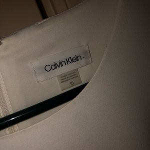 Simple white Calvin Klein dress